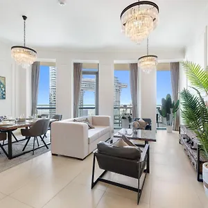 Stylish 2Br In Downtown Dubai With Sea And City Views شقة